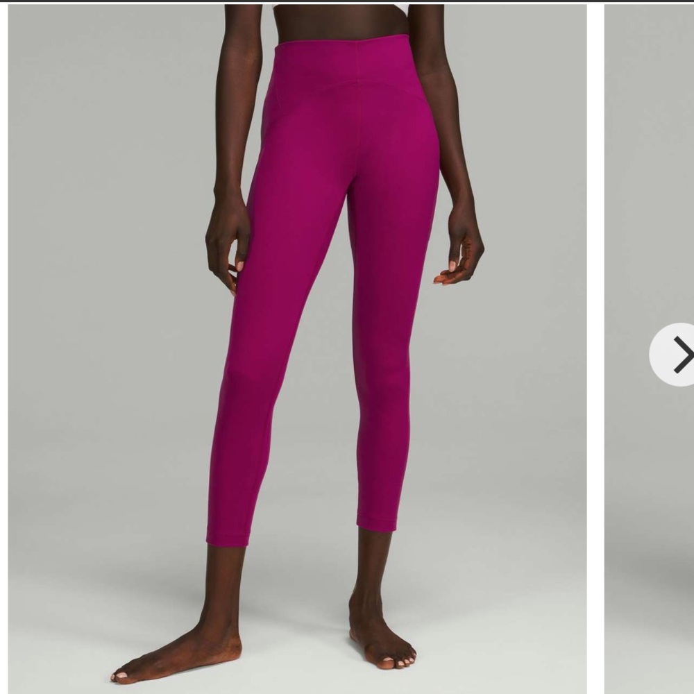45 - NWT-Lululemon In Still High-Rise Tight 25"-Magenta Purple- size 12